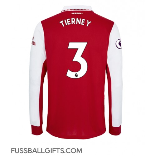 Arsenal Kieran Tierney #3 Fußballbekleidung Heimtrikot 2022-23 Langarm